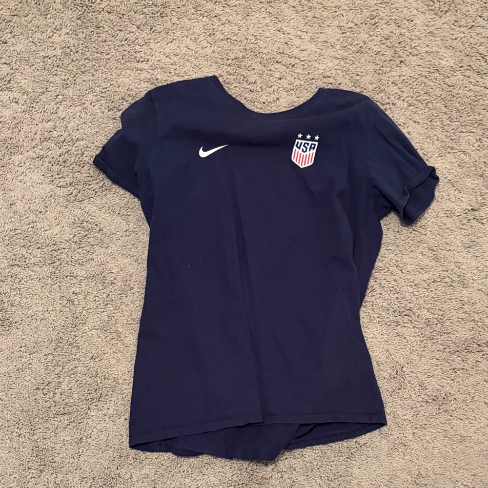 Nike Kids Dark Blue USA Emblem Tee